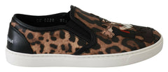 Dolce & Gabbana Leather Leopard #dgfamily Loafers Shoes -   -  Dolce & Gabbana.