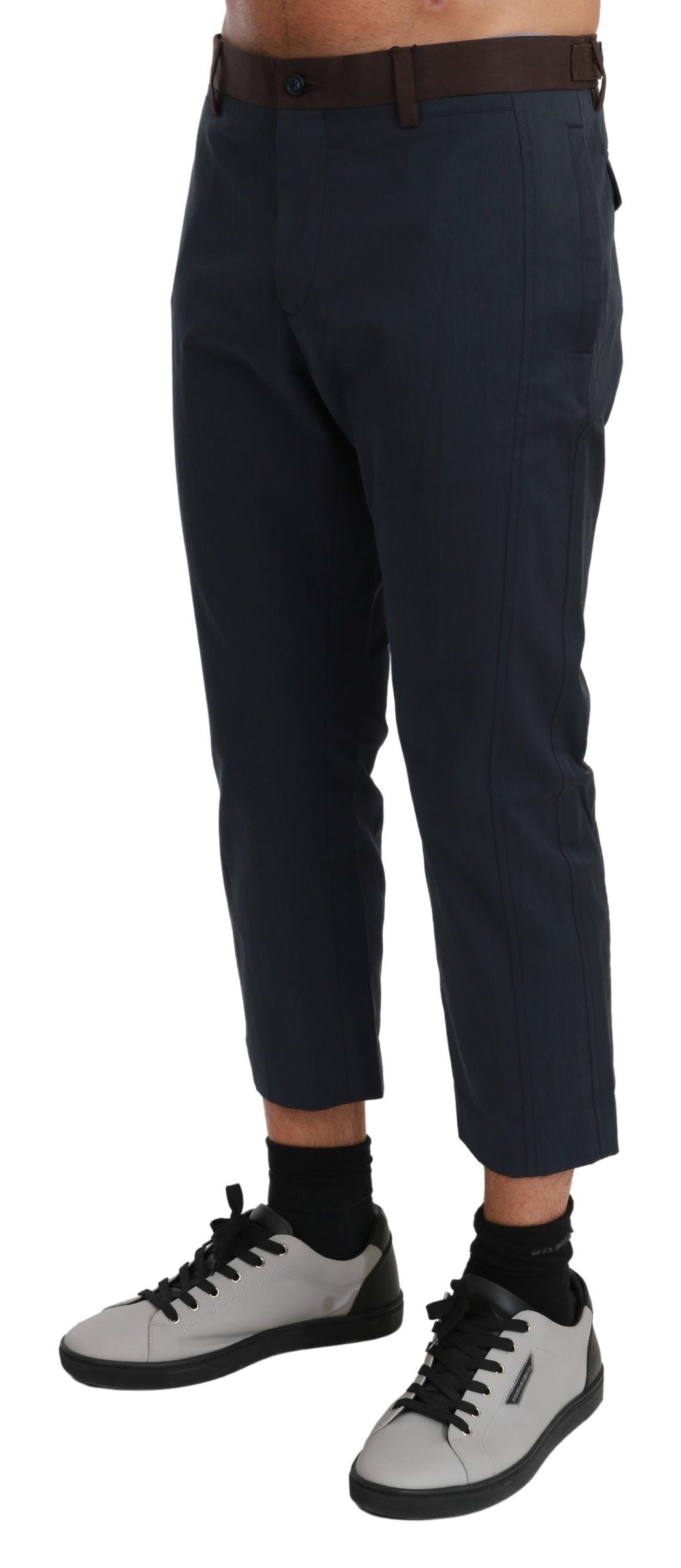 Dolce & Gabbana Chic Cropped Stripe Casual Pants -   -  Dolce & Gabbana.