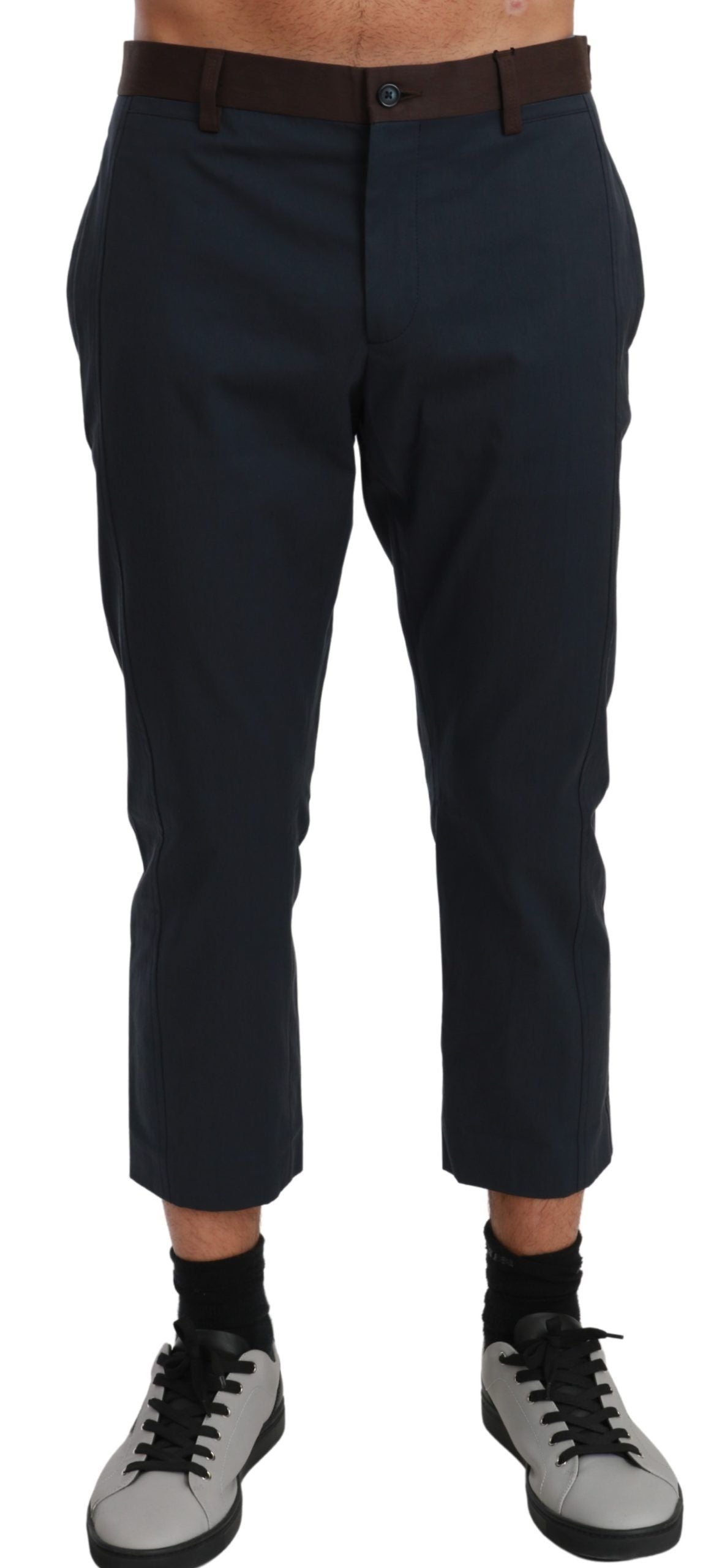 Dolce & Gabbana Chic Cropped Stripe Casual Pants -   -  Dolce & Gabbana.
