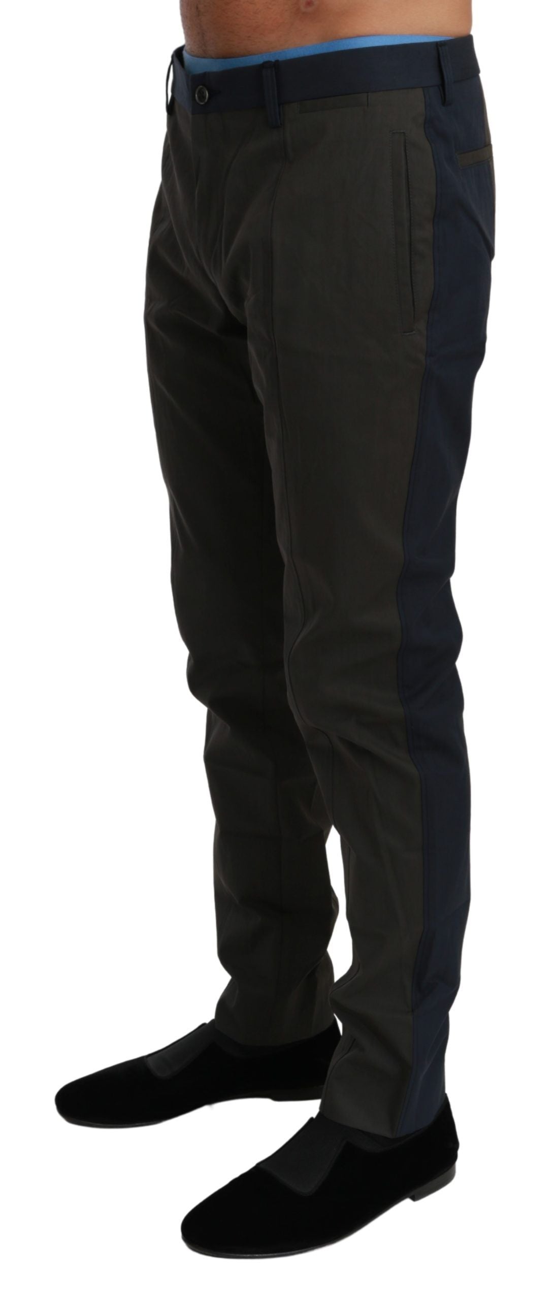 Dolce & Gabbana Elegant Slim Fit Striped Casual Pants -   -  Dolce & Gabbana.