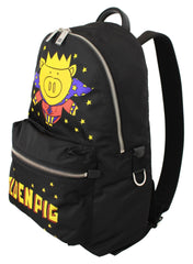 Dolce & Gabbana Black Golden Pig of the Year School Backpack -   -  Dolce & Gabbana.