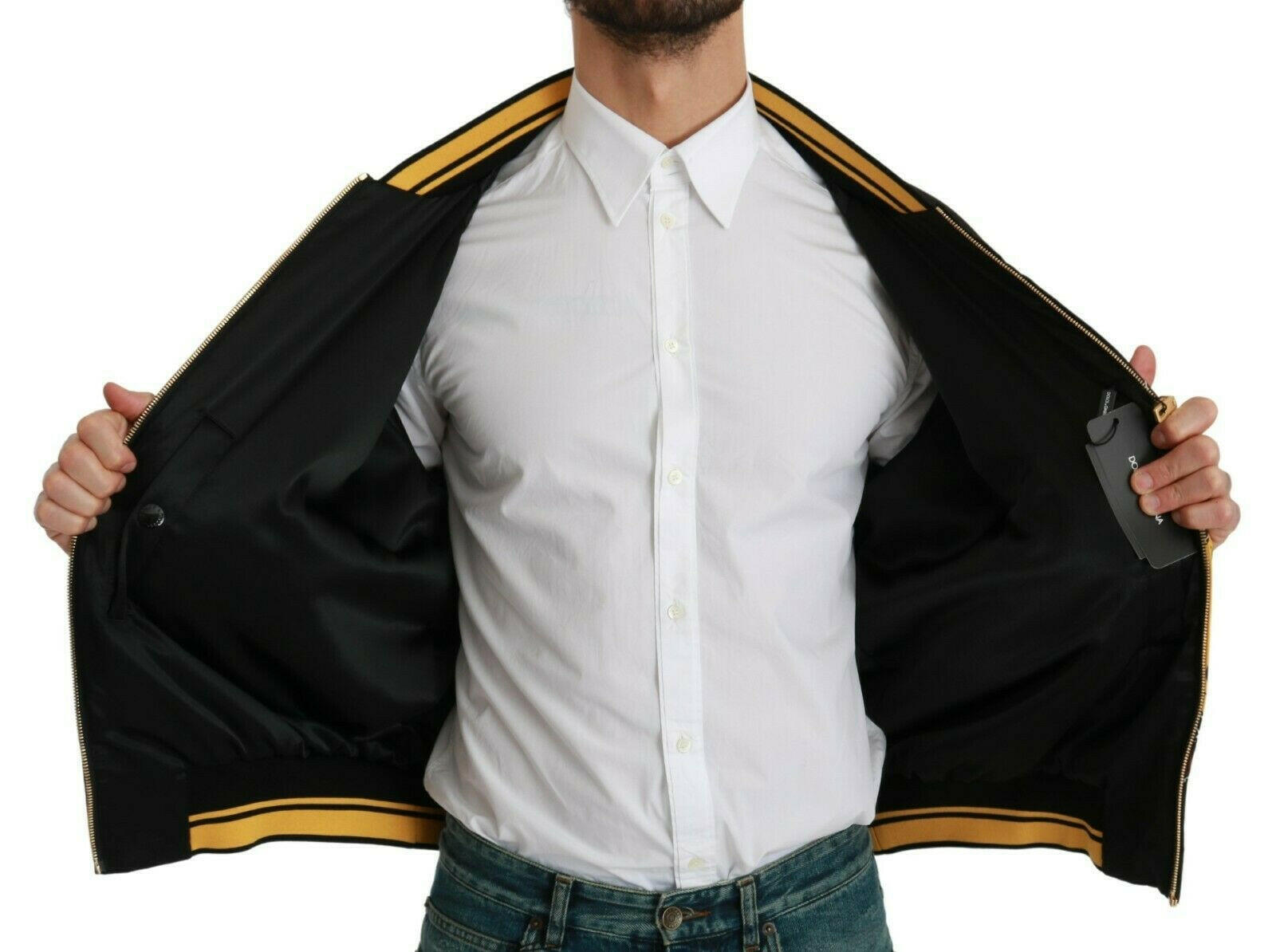 Dolce & Gabbana Black YEAR OF THE PIG Bomber Jacket -   -  Dolce & Gabbana.