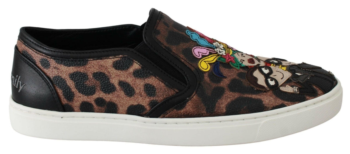 Dolce & Gabbana Leather Leopard #dgfamily Loafers Shoes -   -  Dolce & Gabbana.