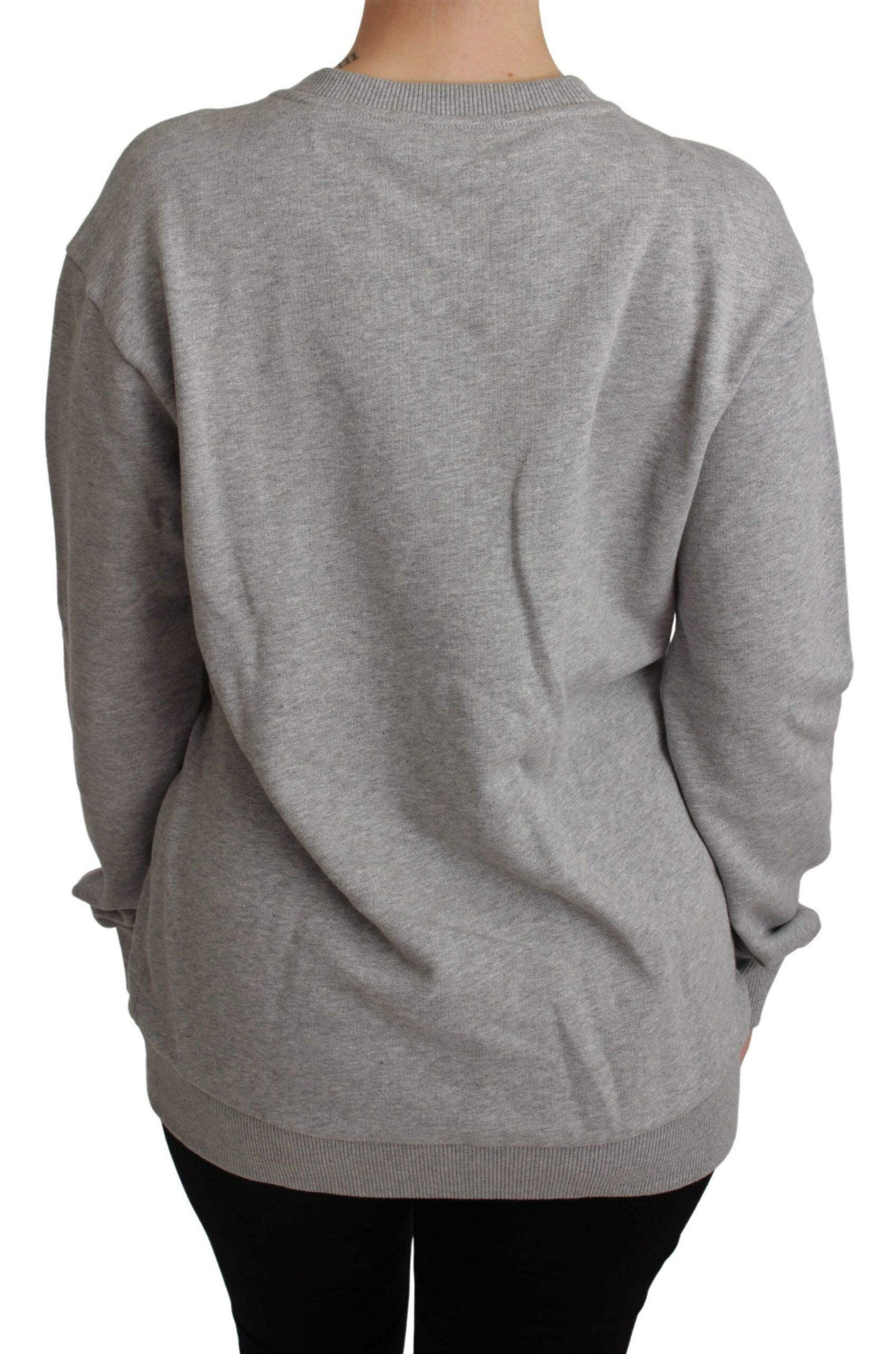 Dolce & Gabbana Gray #dgfamily Cotton Pullover Sweater -   -  Dolce & Gabbana.