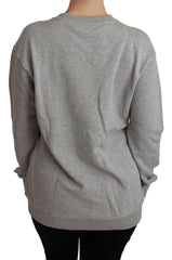 Dolce & Gabbana Gray #dgfamily Cotton Pullover Sweater -   -  Dolce & Gabbana.