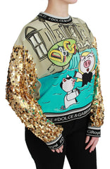 Dolce & Gabbana Year of the Pig Sequined Top  Sweater -   -  Dolce & Gabbana.