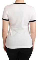 Dolce & Gabbana White YEAR OF THE PIG Top Cotton T-shirt -   -  Dolce & Gabbana.