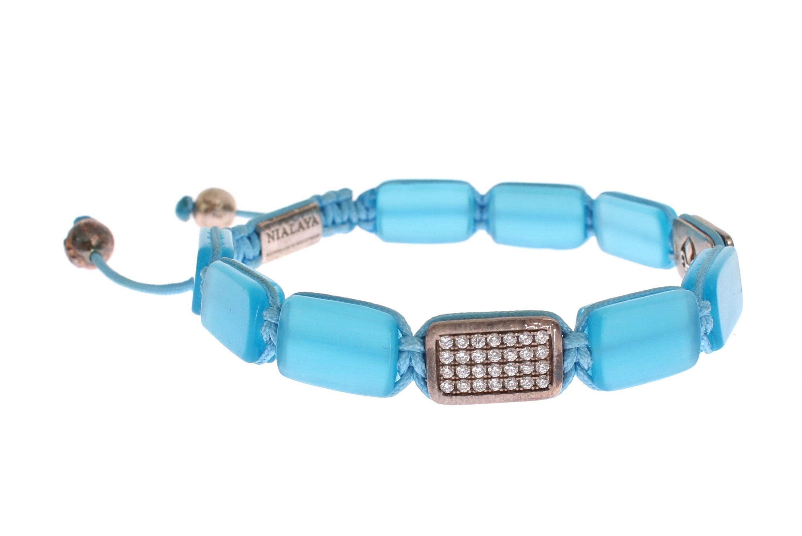Nialaya CZ Opal 925 Silver Bracelet -   -  Nialaya.