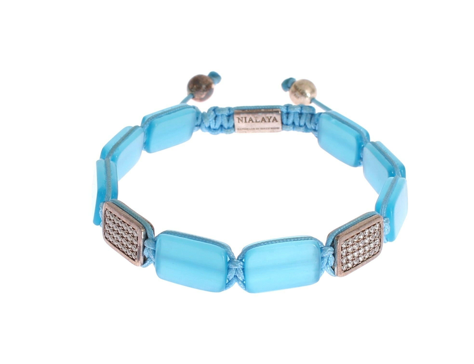 Nialaya CZ Opal 925 Silver Bracelet -   -  Nialaya.