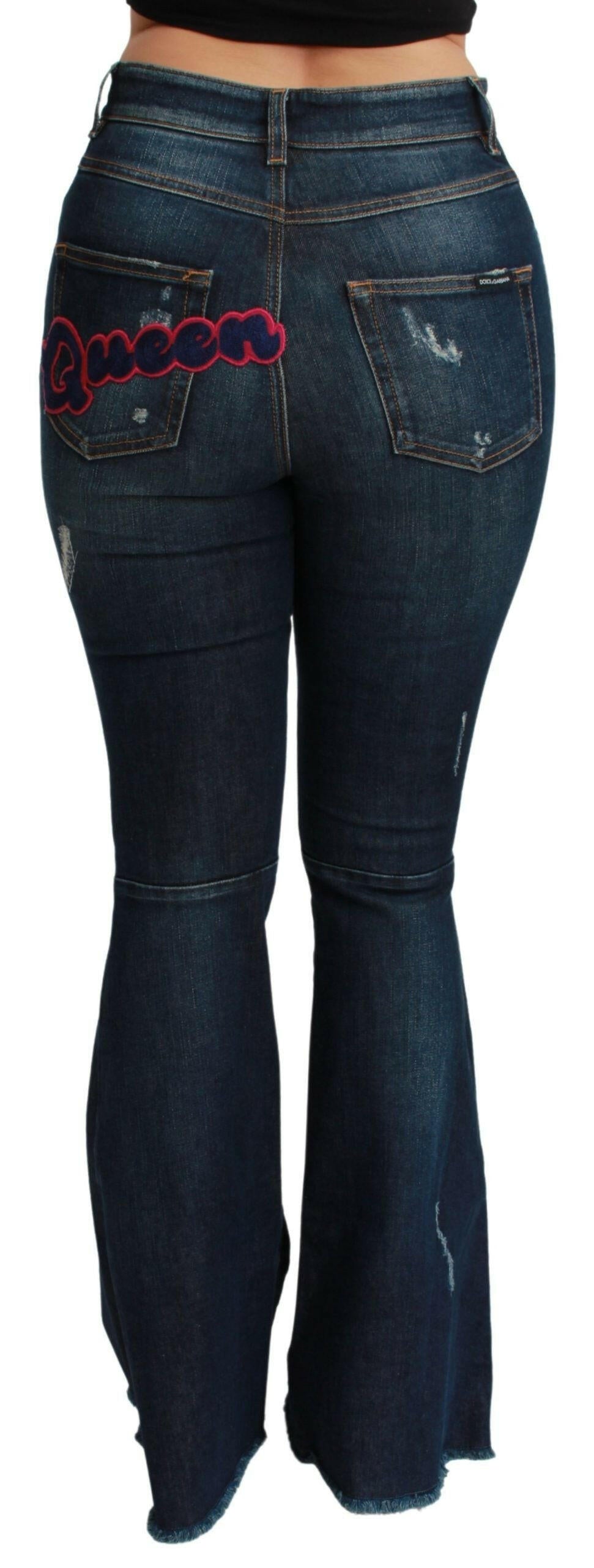 Dolce & Gabbana Blue Denim Cotton Stretch Flared Jeans -   -  Dolce & Gabbana.