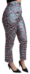 Dolce & Gabbana Multicolor Patterned Cropped High Waist Pants -   -  Dolce & Gabbana.