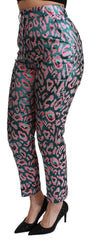 Dolce & Gabbana Multicolor Patterned Cropped High Waist Pants -   -  Dolce & Gabbana.