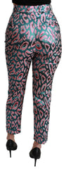 Dolce & Gabbana Multicolor Patterned Cropped High Waist Pants -   -  Dolce & Gabbana.