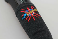 Dolce & Gabbana Gray #DGLovesLondon Embroidered Virgin Wool Gloves -   -  Dolce & Gabbana.