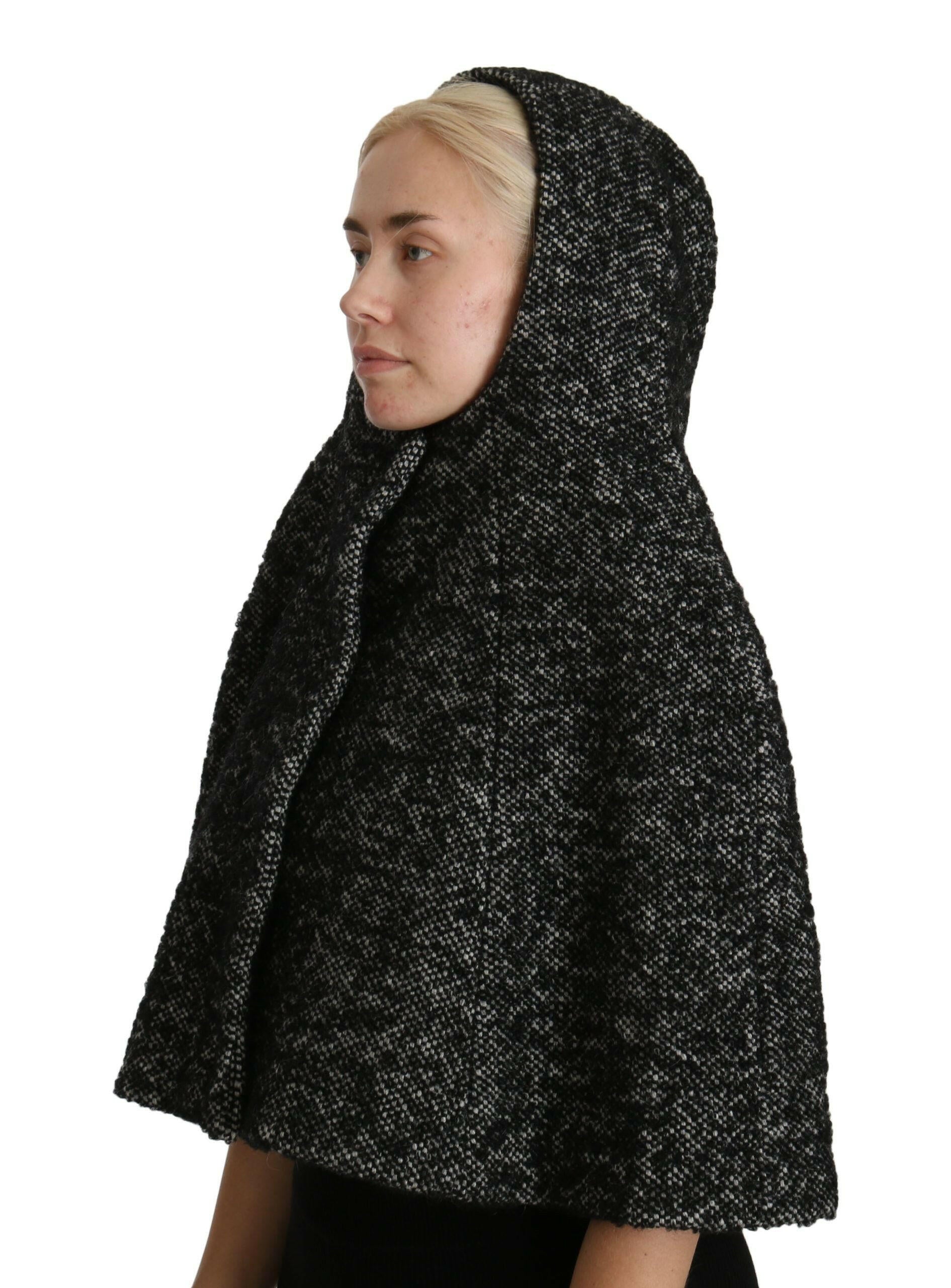 Dolce & Gabbana Gray Tweet Wool Kaftan Jacket Coat Top -   -  Dolce & Gabbana.