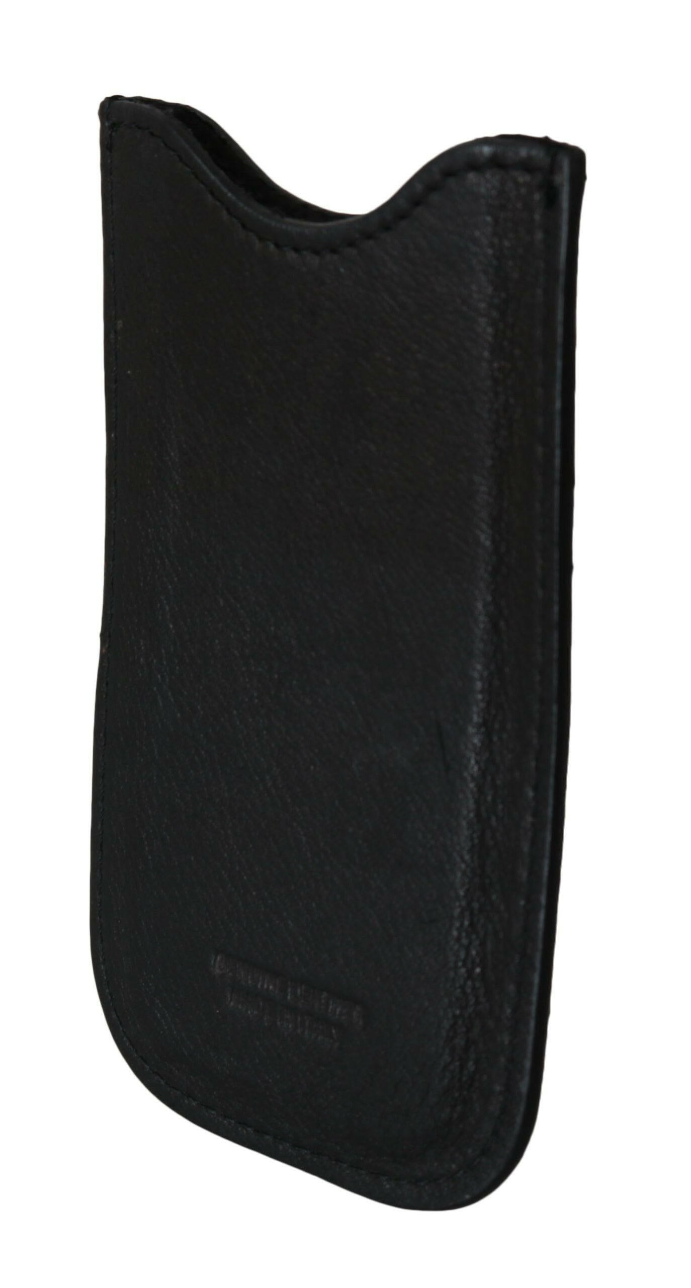 John Galliano Black Leather Multifunctional Men ID Bill Card Holder Wallet -  Leather Wallet for Men -  John Galliano.