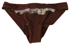 PINK MEMORIES Brown Lace Beachwear Two Piece Bikini Swimsuit -   -  PINK MEMORIES.