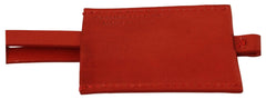 Costume National Red Leather Branded Logo Keyring Keychain -  Men´s Keychains -  Costume National.
