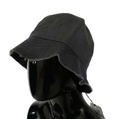 Costume National Black Washed Wide Brim Outdoor Bucket Hat -   -  Costume National.