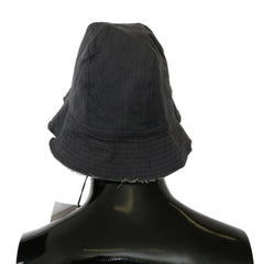 Costume National Black Washed Wide Brim Outdoor Bucket Hat -   -  Costume National.