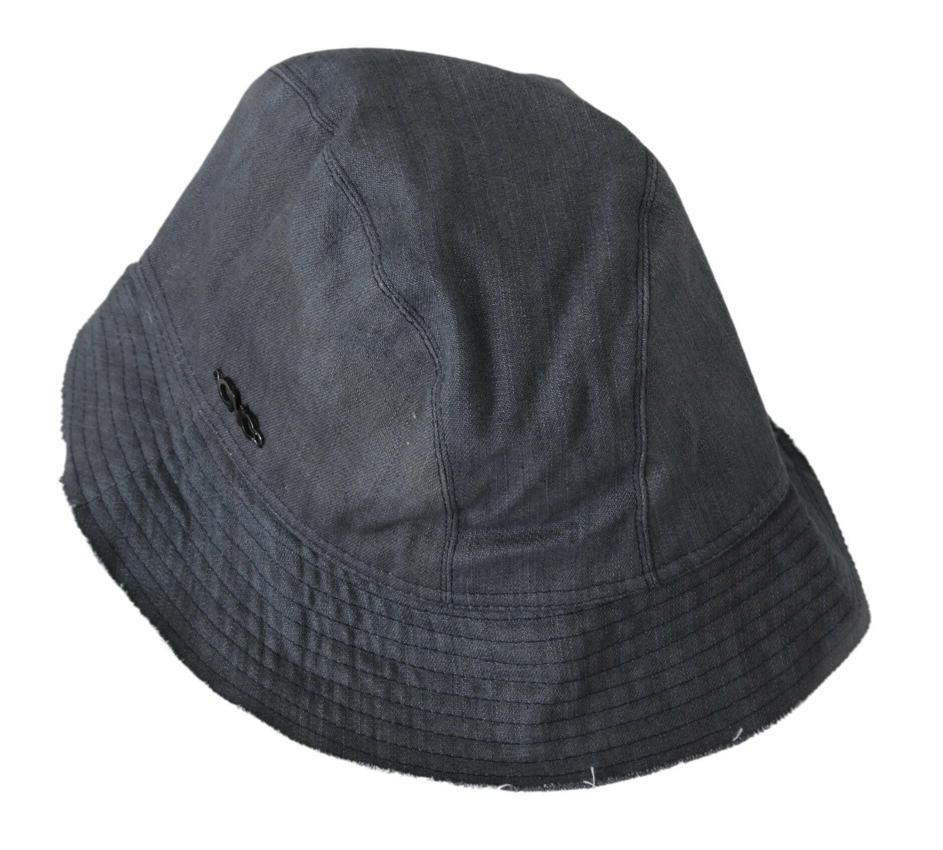 Costume National Black Washed Wide Brim Outdoor Bucket Hat -   -  Costume National.