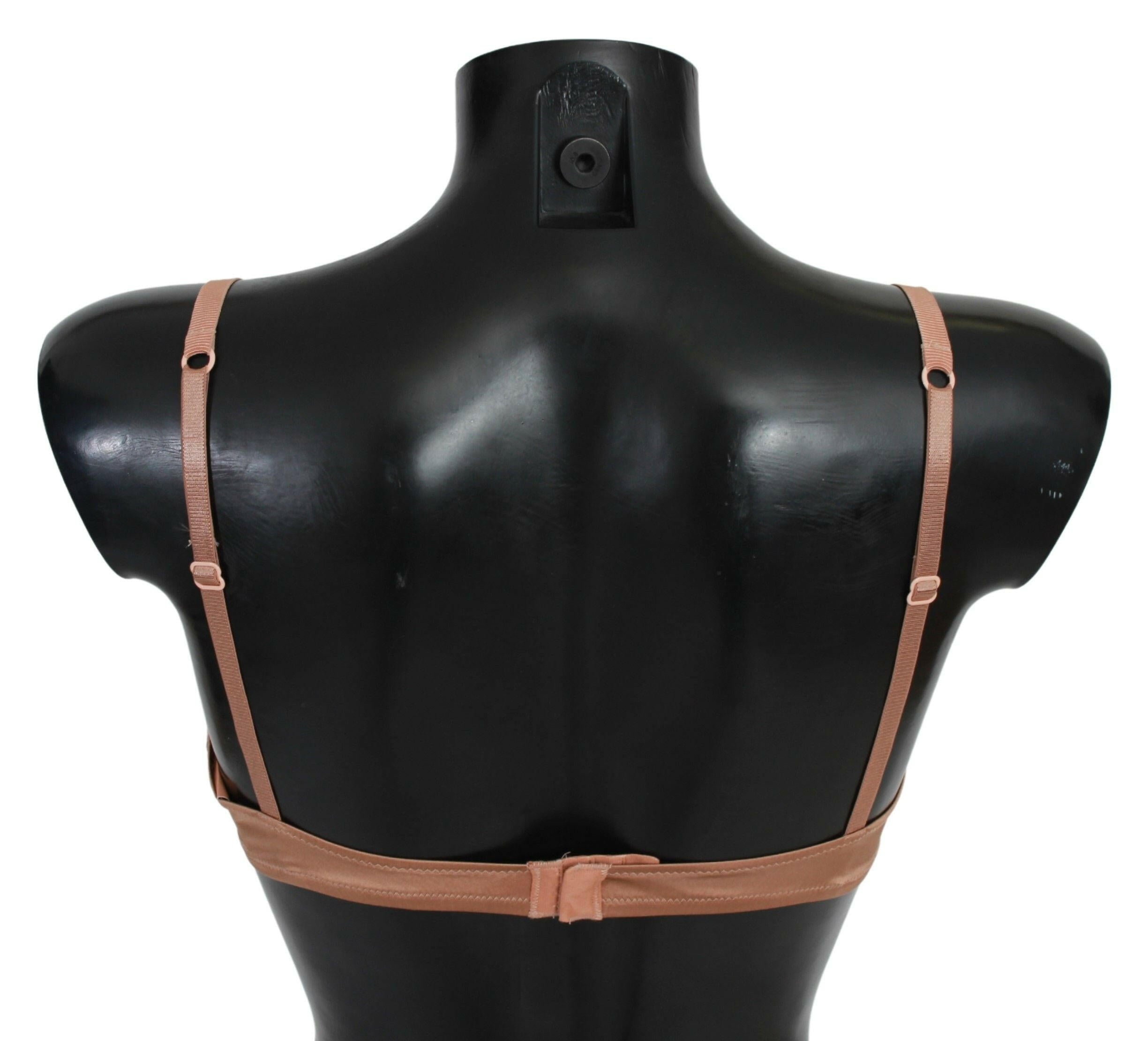 Ermanno Scervino Nude Lace Push Up Silk Underwear -   -  Ermanno Scervino.
