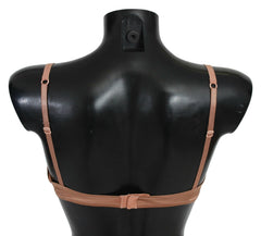Ermanno Scervino Nude Lace Push Up Silk Underwear -   -  Ermanno Scervino.