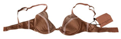 Ermanno Scervino Nude Lace Push Up Silk Underwear -   -  Ermanno Scervino.