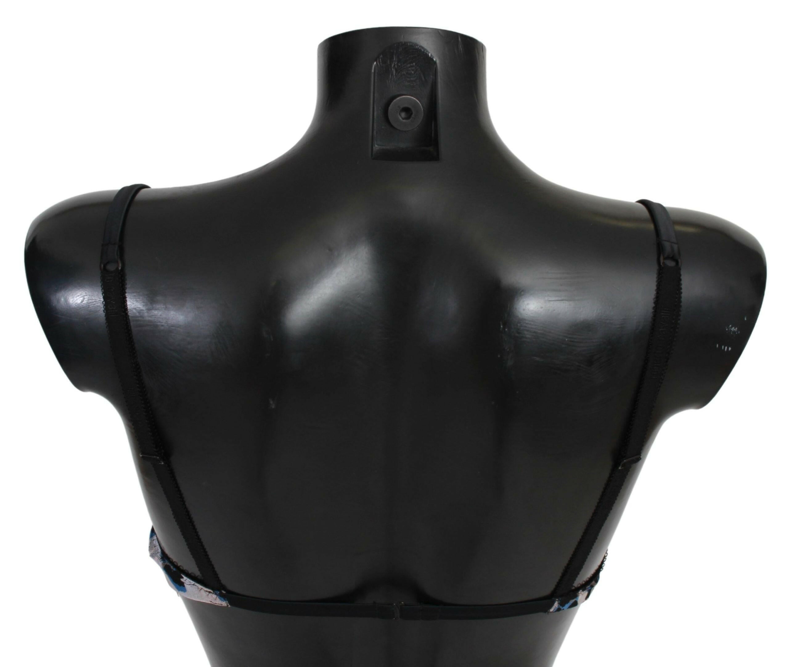 Roberto Cavalli Black Lace Reggiseno Nylon Bra Underwear -   -  Roberto Cavalli.