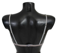 Ermanno Scervino Gray Nylon Sequined Triangolo Bra Underwear -   -  Ermanno Scervino.