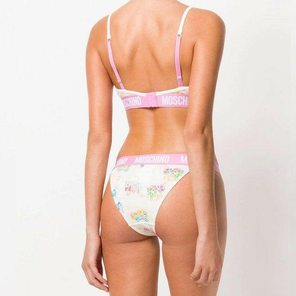 Moschino White My Little Pony Bra Briefs Set Two Piece Bikini -   -  Moschino.