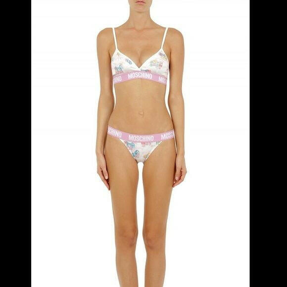 Moschino White My Little Pony Bra Briefs Set Two Piece Bikini -   -  Moschino.