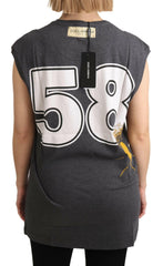 Dolce & Gabbana Gray Cotton L' Amore Top Tank T-shirt -   -  Dolce & Gabbana.