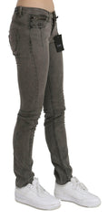 Costume National Gray Low Waist Skinny Denim Cotton Jeans -   -  Costume National.