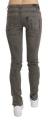 Costume National Gray Low Waist Skinny Denim Cotton Jeans -   -  Costume National.