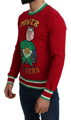 Dolce & Gabbana Red Wool Silk Pig of the Year Sweater -   -  Dolce & Gabbana.