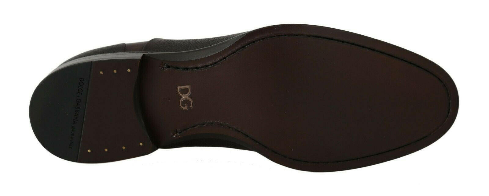 Dolce & Gabbana Brown Leather Laceups Dress Mens Shoes -   -  Dolce & Gabbana.