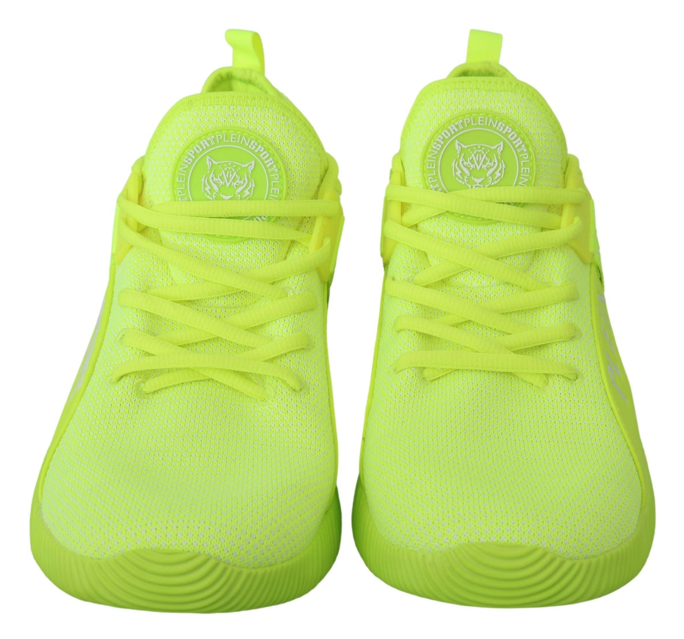 Philipp Plein Green CARTER Logo Hi-Top Sneakers Shoes -   -  Philipp Plein.