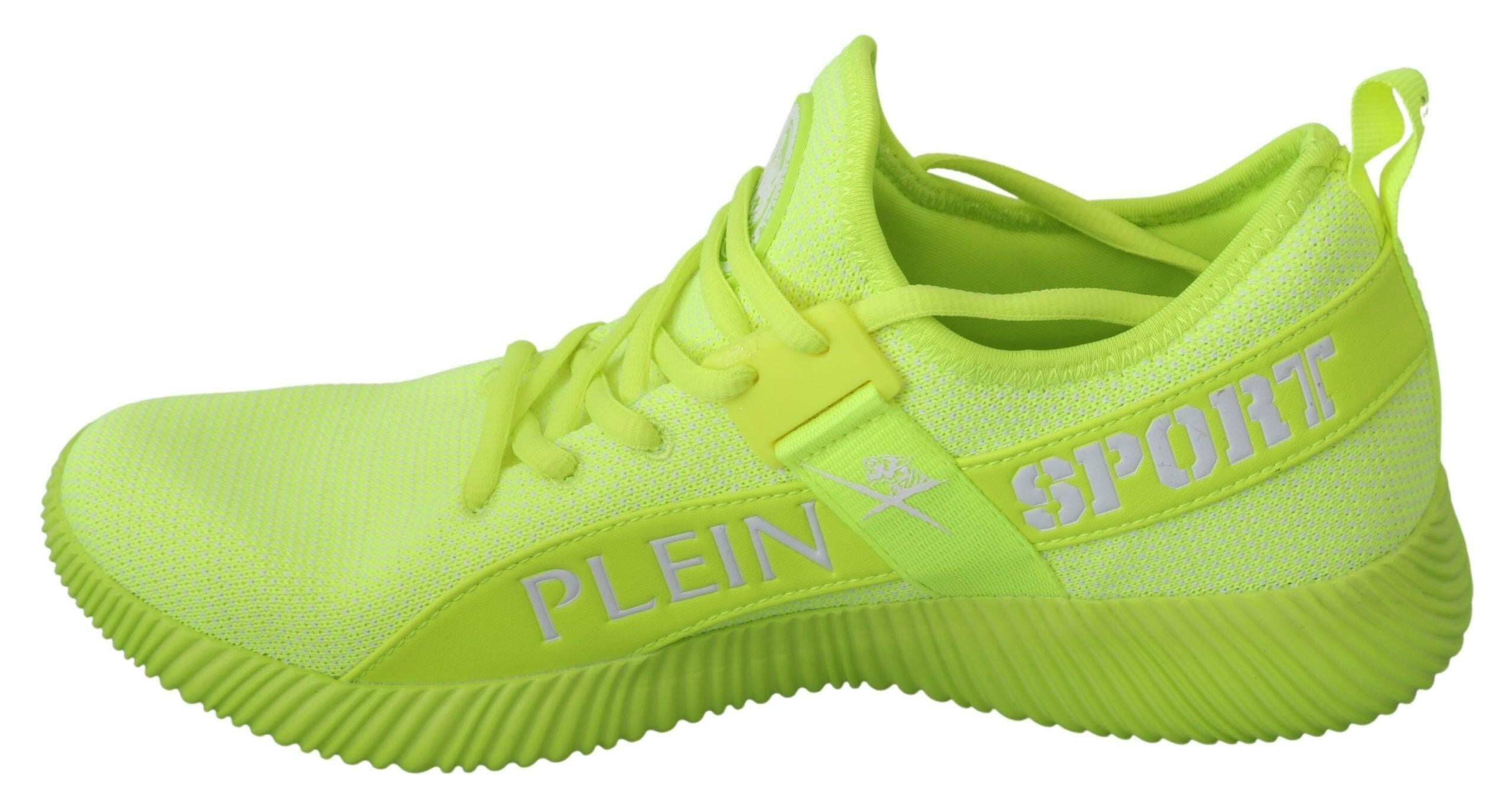 Philipp Plein Green CARTER Logo Hi-Top Sneakers Shoes -   -  Philipp Plein.
