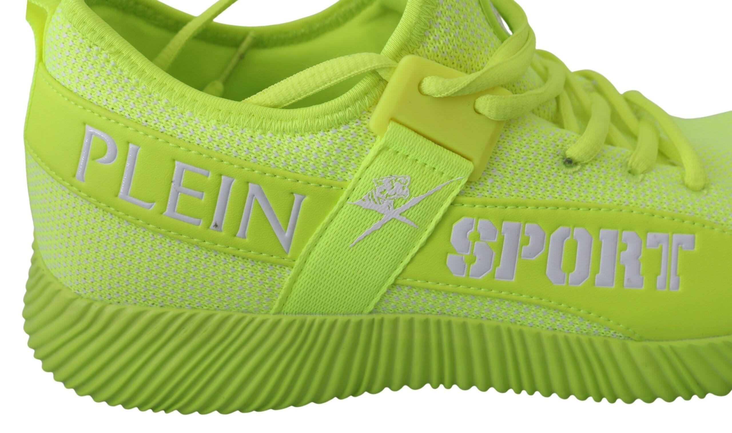 Philipp Plein Green CARTER Logo Hi-Top Sneakers Shoes -   -  Philipp Plein.