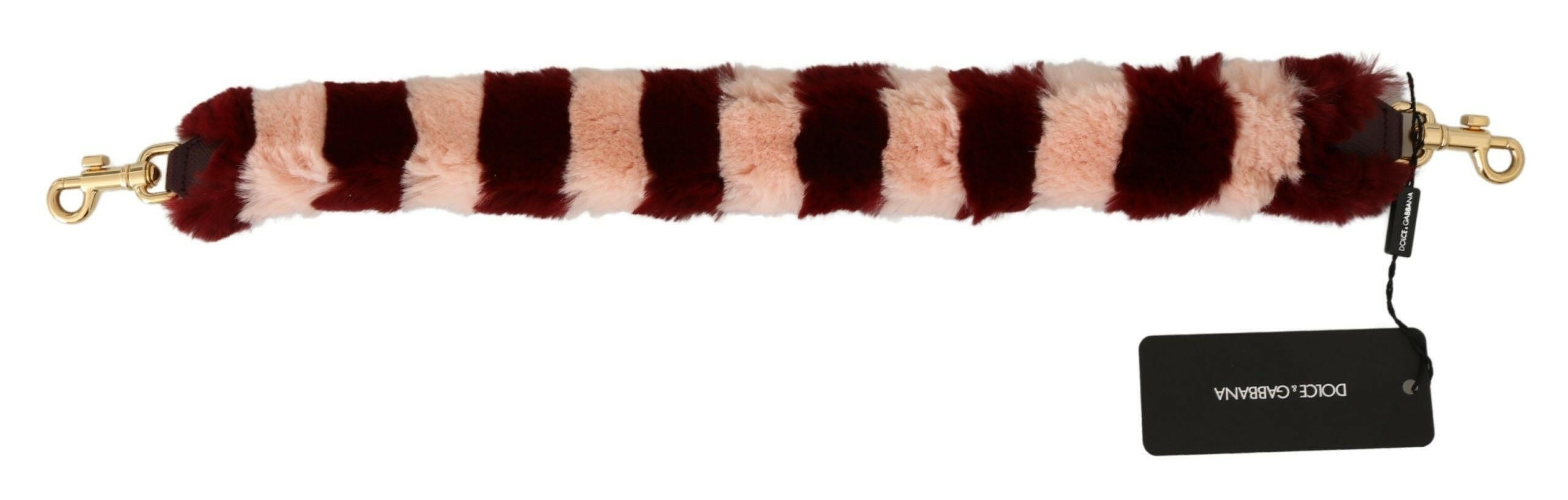 Dolce & Gabbana Pink Red Lapin Fur Accessory Shoulder Strap -   -  Dolce & Gabbana.