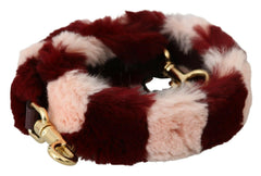 Dolce & Gabbana Pink Red Lapin Fur Accessory Shoulder Strap -   -  Dolce & Gabbana.