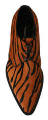 Dolce & Gabbana Orange Pony Hair Formal Dress Broque Shoes -   -  Dolce & Gabbana.
