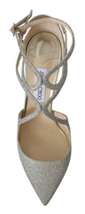 Jimmy Choo Platinum Ice Lancer Leather Pumps - Elegance Refined -   -  Jimmy Choo.