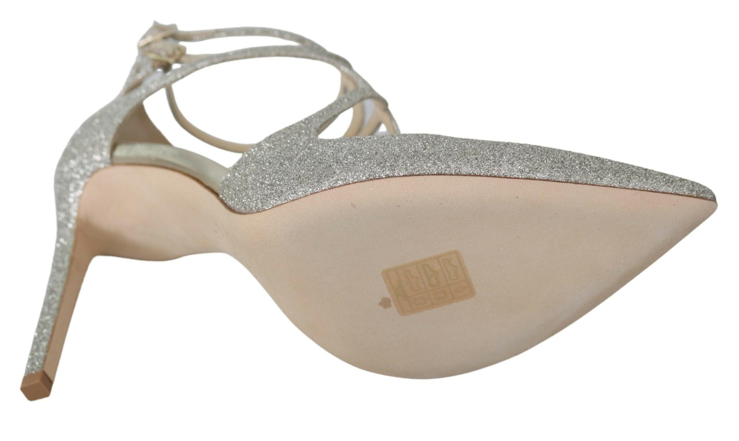 Jimmy Choo Platinum Ice Lancer Leather Pumps - Elegance Refined -   -  Jimmy Choo.