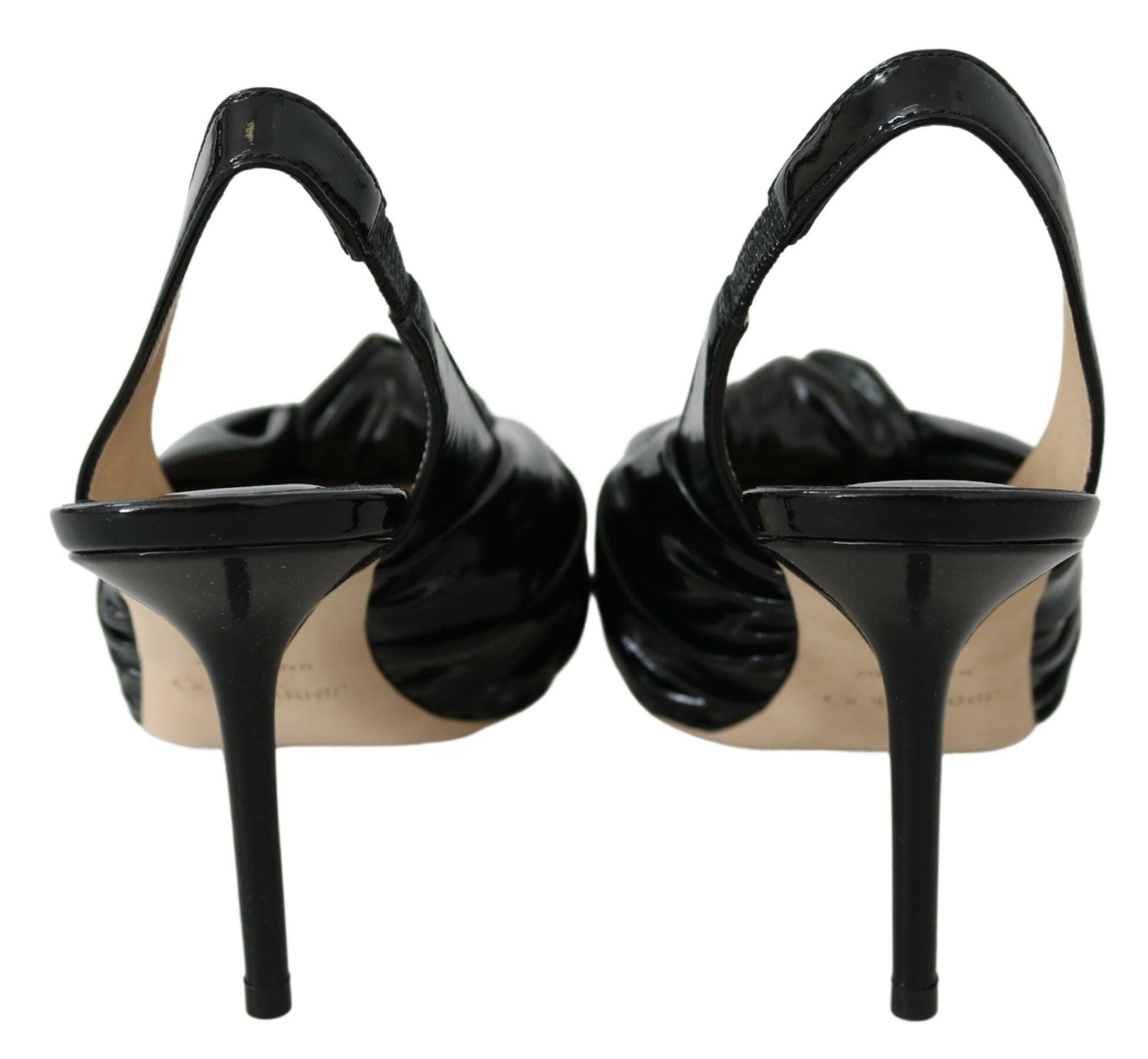 Jimmy Choo Elegant Black Leather Pointed Toe Pumps -   -  Jimmy Choo.