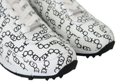 Jimmy Choo Elegant Monochrome Leather Sneakers -   -  Jimmy Choo.
