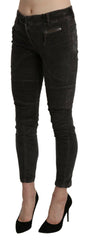 Ermanno Scervino Brown Velvet Capri Cropped Cotton Pants -   -  Ermanno Scervino.
