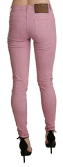 Acht Pink Mid Waist Skinny Stretch  Denim Pant -   -  Acht.