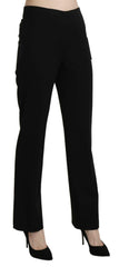 BENCIVENGA Black High Waist Straight Formal Dress Trouser -   -  BENCIVENGA.